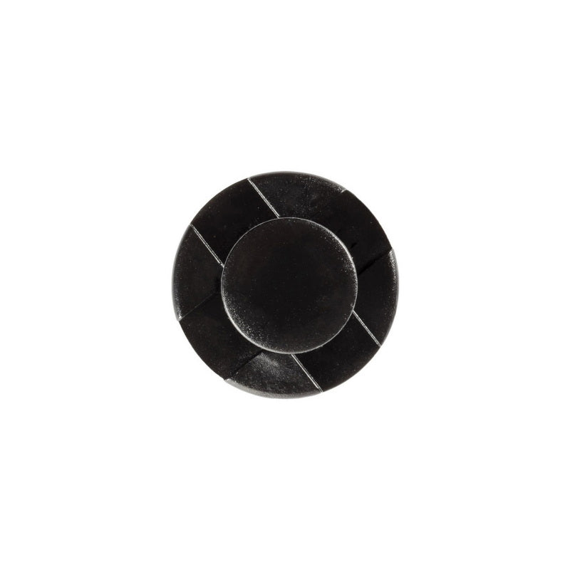 Auveco 19274 Push-Type with Drive Pin Retainer, 20 mm Dia Head x 9 mm L Stem x 8 mm Hole, Nylon, Bla