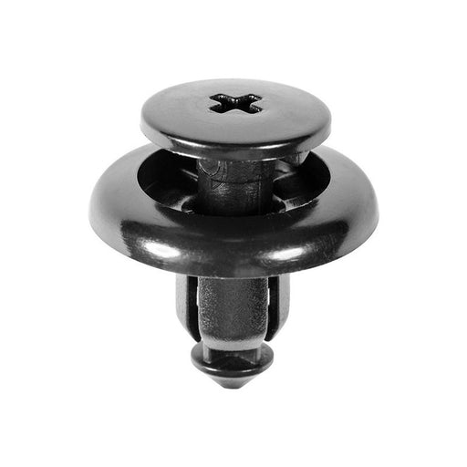 Auveco 19315 Push-Type Screw-Type with Open End Mud Guard Retainer, 20 mm Dia Head x 9 mm L Stem, Ny