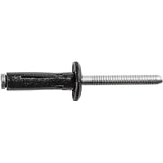 Auveco 19516 Split-Type Rivet, 1/4 in Dia x 3/64 to 1/4 in Grip Range, Aluminum Rivet/Mandrel, Black — view 2