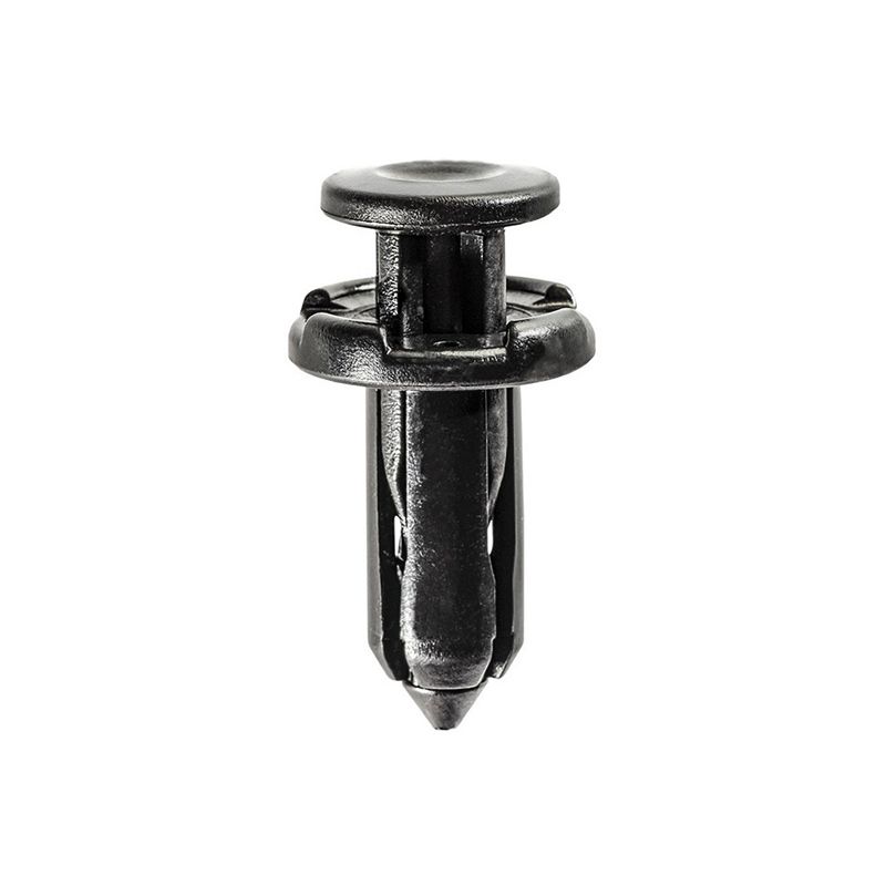 Push-Type Type 4 Bumper Fascia Retainer 20327, 18 mm Dia Head, 22 mm Stem, Nylon Black