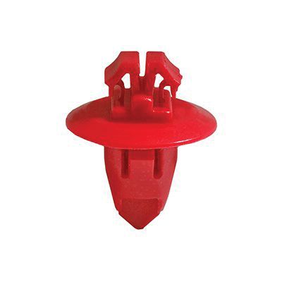 Auveco 20391 Fender Molding Clip, 17 mm Dia Head x 13 mm L Stem, Nylon, Red