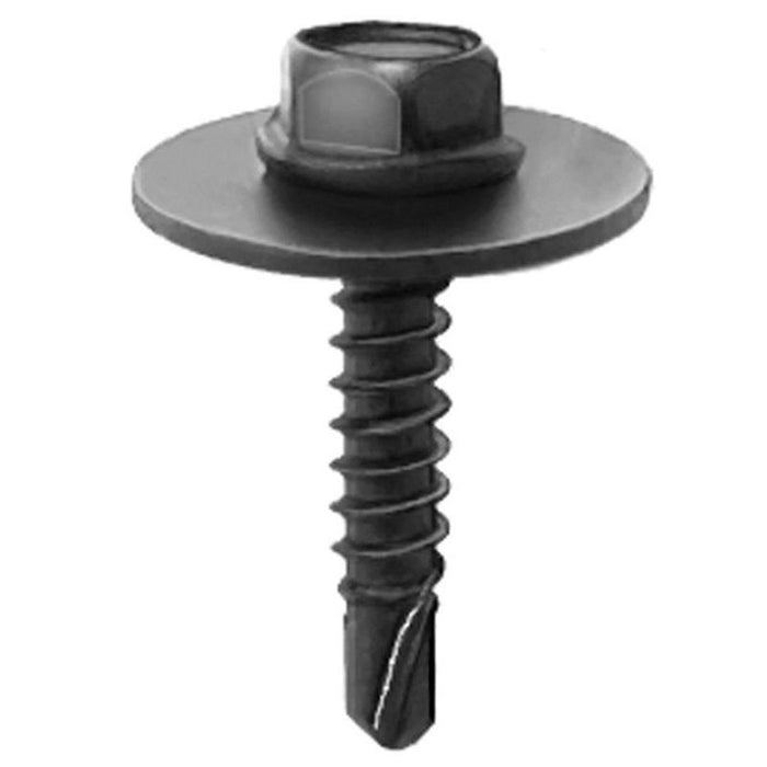 Auveco 20476 Hex Washer Head Sems Teks Point Tapping Screw, M4.2 x 1.41 mm x 20 mm L x 7 mm Across F