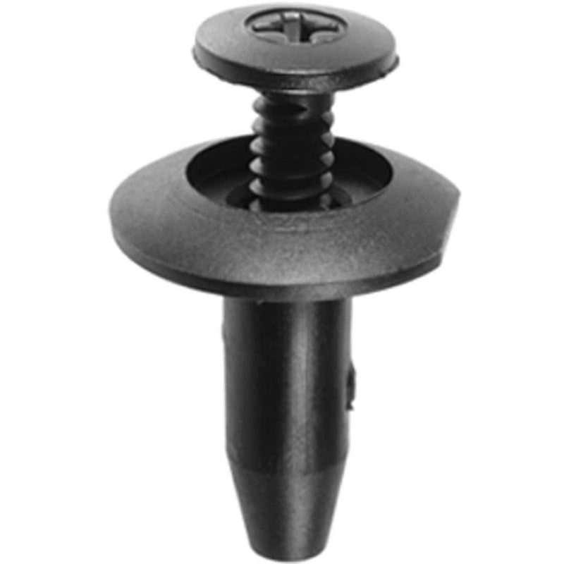 20545 Push/Screw-Type with Closed End Trim Panel Retainer, 18 mm Dia Head, Nylon/Santoprene