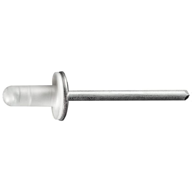 Auveco 20626 Specialty Rivet, 3/16 in Dia x 1/8 to 5/16 in Grip Range, Aluminum Rivet/Steel Mandrel