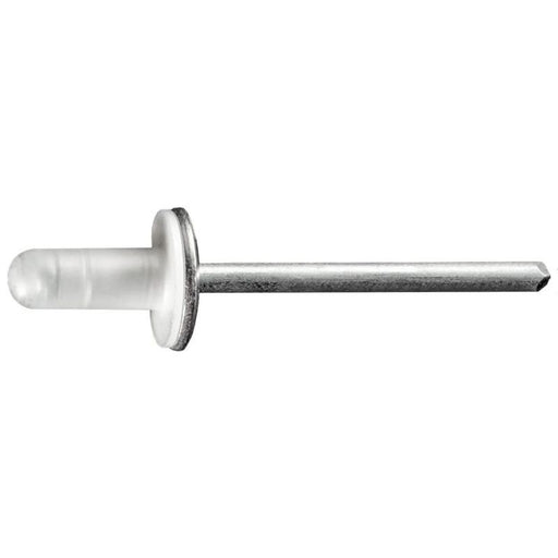Auveco 20626 Specialty Rivet, 3/16 in Dia x 1/8 to 5/16 in Grip Range, Aluminum Rivet/Steel Mandrel