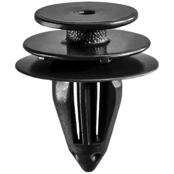 Auveco 20669 Triple Head Type 10 Trim Panel Retainer, (13 mm Dia Top x 18 mm Dia Bottom) Head, Nylon