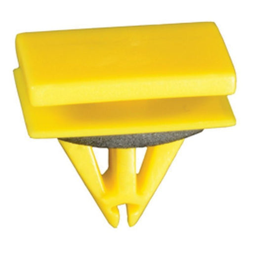 Auveco 20756 Rocker Panel Molding Clip, (9/16 x 25/32 in Top x 5/8 x 13/16 Bottom) Head, Nylon, Yell
