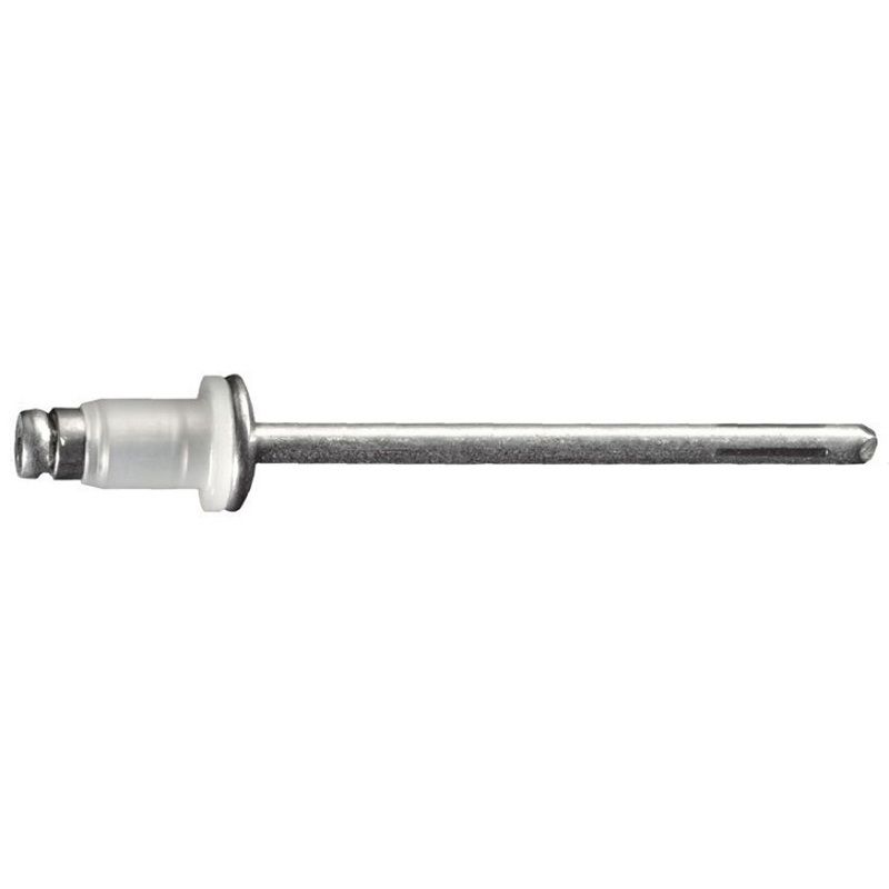 Auveco 20788 Specialty Rivet, 1/8 in Dia x 3/64 to 1/8 in Grip Range, Aluminum Rivet/Steel Mandrel