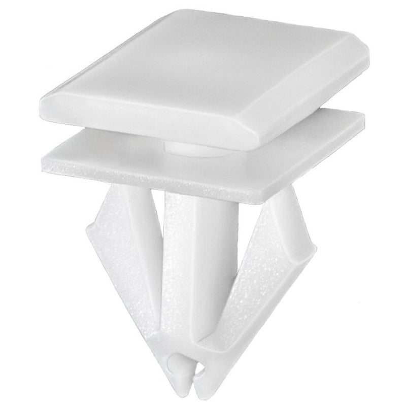 20870 Rocker Panel Molding Clip White Nylon 9/16 x 13/16 in