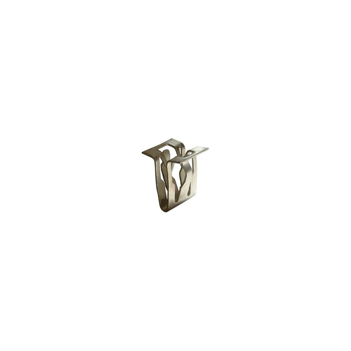 Auveco 20883 Bezel and Scuff Plate Molding Fastener, 15/32 in W x 11/16 in H, Metal, Zinc