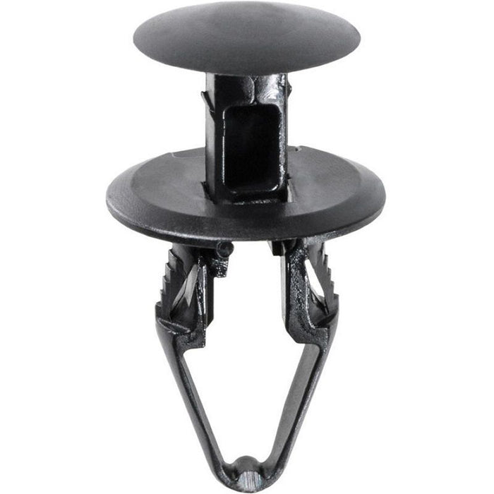 Auveco 20888 Push-Type with Closed End Wheel and Bumper Retainer, 18 mm Dia Head x 20 mm L Stem, Nyl