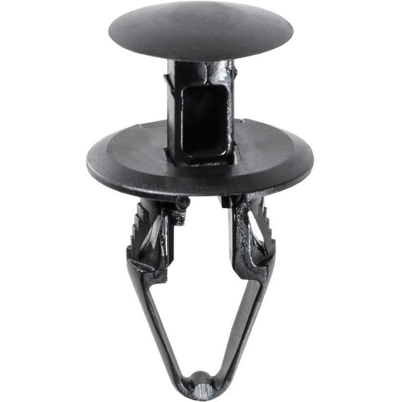 20888 Push-Type with Closed End Wheel and Bumper Retainer, 18 mm Dia Head x 20 mm L Stem, Nyl