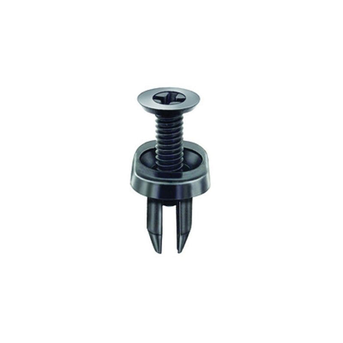 Auveco 20923 Push/Screw-Type with Closed End Cowl Vent Retainer, 11/16 in Dia Head x 7/8 in L Stem,
