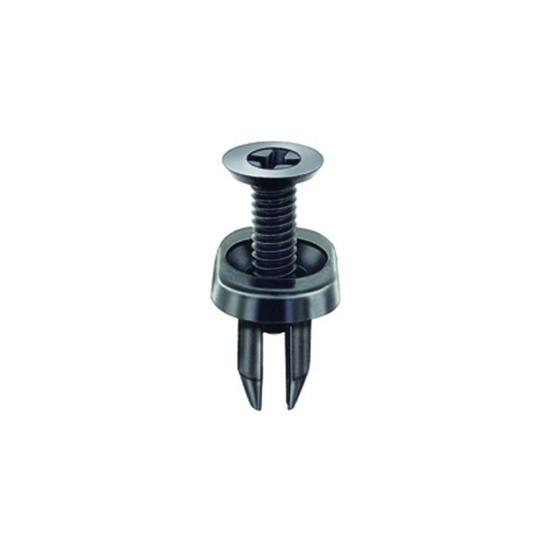 20923 Cowl Vent Retainer, Nylon Black, 11/16 in Head, 7/8 in Stem, Push/Screw Type with