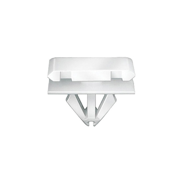 Auveco 20934 Body Side Molding Clip, (12 x 20 mm) Head x 11 mm L Stem x 9 mm Hole, Nylon, White