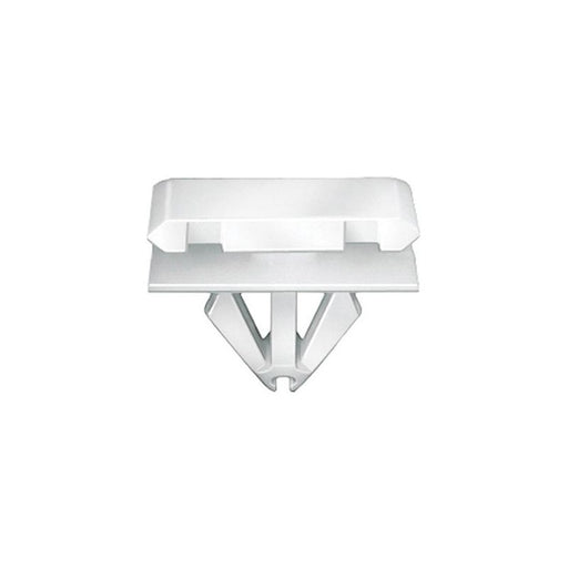 Auveco 20934 Body Side Molding Clip, (12 x 20 mm) Head x 11 mm L Stem x 9 mm Hole, Nylon, White