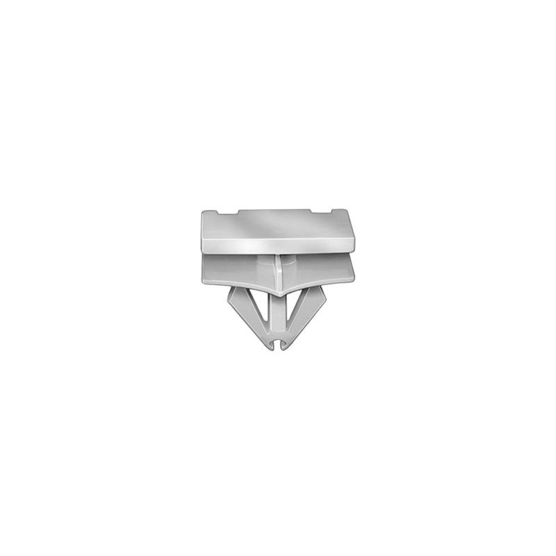 20952 Rocker Panel Molding Clip White Nylon (9/16 x 23/32 in Top x 23/32 x 3/4 in Bottom)