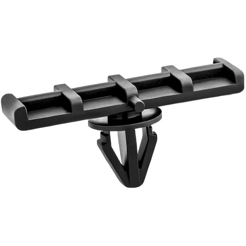 20965 Rocker Panel Ground-Effect Molding Clip, Nylon, Black, 16 × 50 mm Head