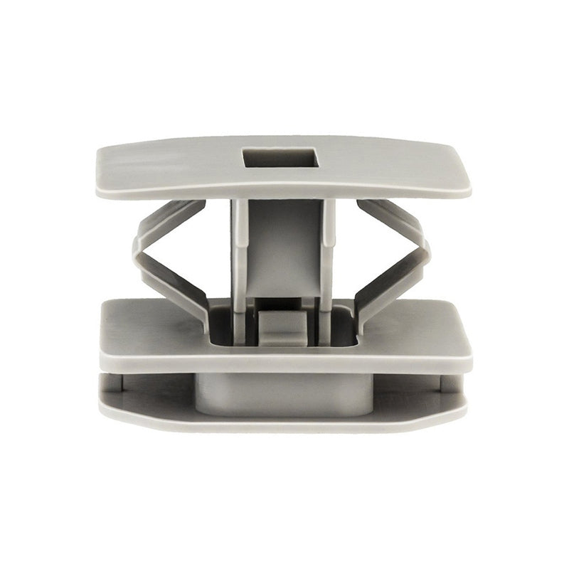 20977 Rocker Panel Molding Clip, (22 x 30 mm Top) Head x 18 mm OAL, Nylon, Gray