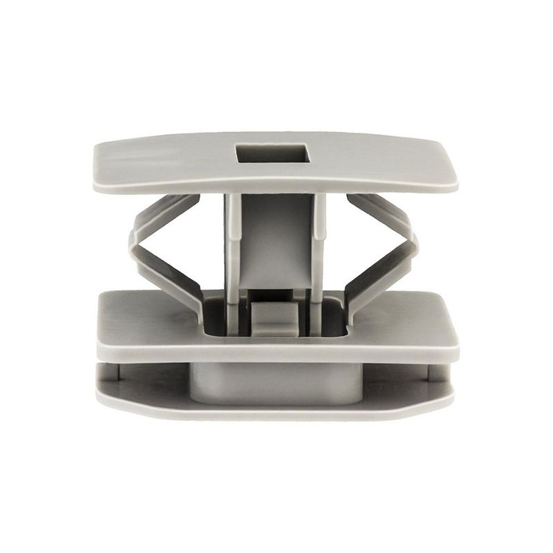 20977 Rocker Panel Molding Clip, Nylon, Gray, 22 × 30 mm Top Head, 18 mm Overall Length