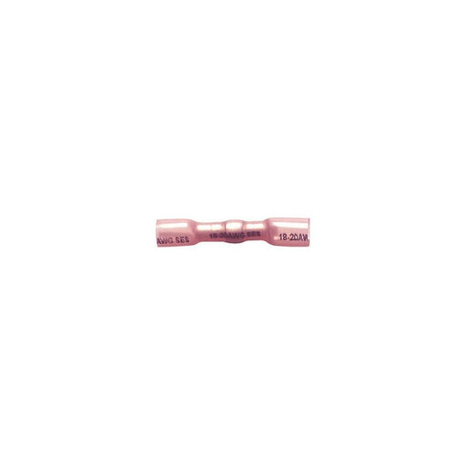 Auveco 21003 Sealed Crimp and Solder Insulation Butt Connector, Polyolefin, Red