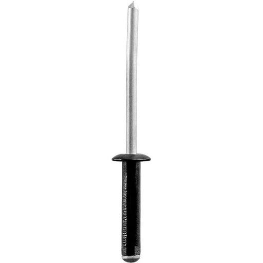 Auveco 21113 Specialty Rivet, 5/32 in Dia x 3/64 to 9/32 in Grip Range, Aluminum Rivet/Mandrel, Blac