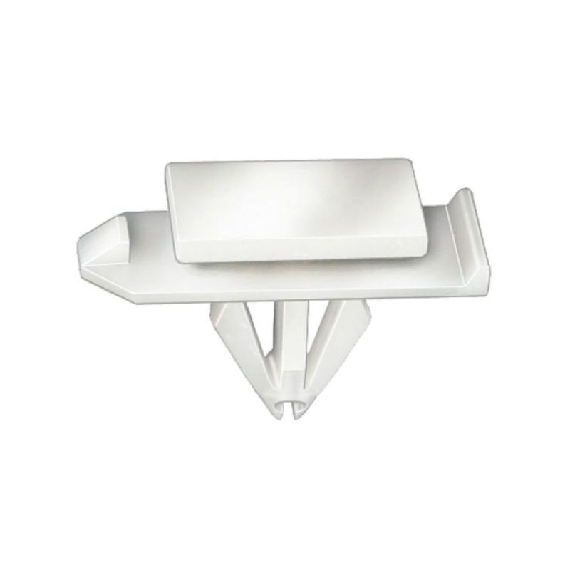 21128 Rocker Molding Clip, 12 × 20 mm Top × 12 × 32 mm Bottom, White Nylon