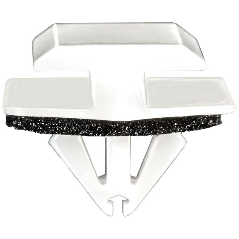 21198 Door Cladding Molding Clip, (15 x 20 mm Top x 20 x 24 mm Bottom) Head, Nylon, White
