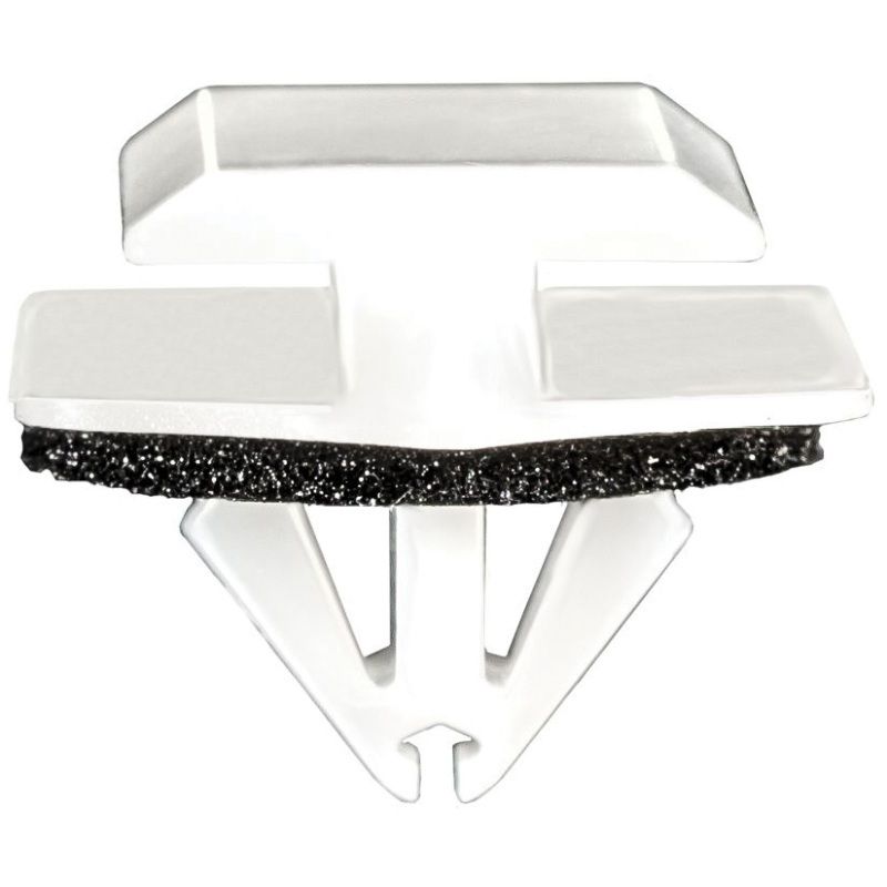 21198 Door Cladding Molding Clip, White Nylon, 15×20 mm Top / 20×24 mm Bottom, Seal Included