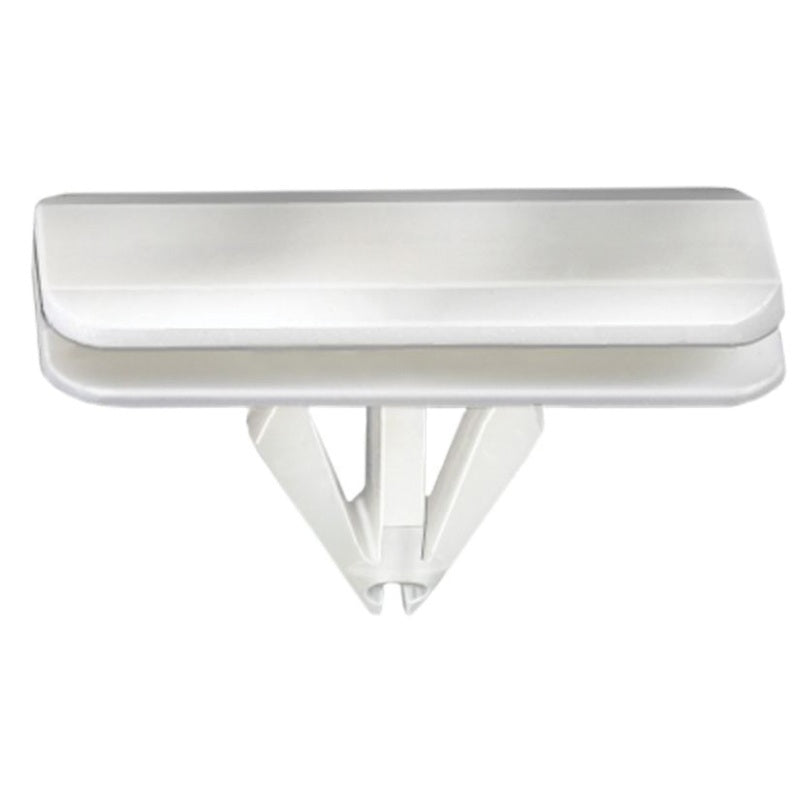 Auveco 21230 Fender Flare Molding Clip, (14 x 34 mm Top x 14 x 33 mm Bottom) Head, Nylon, White