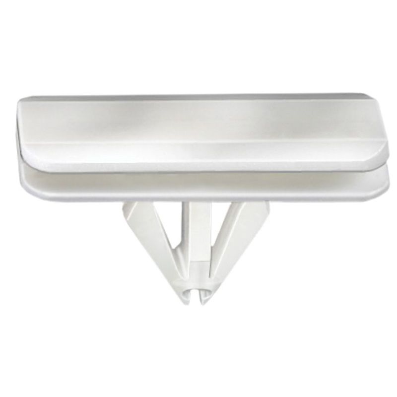 21230 Fender Flare Molding Clip, White Nylon, 14×34 mm Top / 14×33 mm Bottom