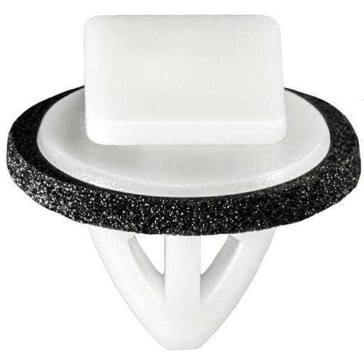 Auveco 21244 Rocker Panel Molding Clip, (11 x 15.5 mm Top x 16 mm Dia Bottom) Head, Nylon, White