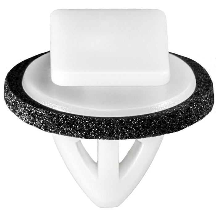 Auveco 21244 Rocker Panel Molding Clip, (11 x 15.5 mm Top x 16 mm Dia Bottom) Head, Nylon, White