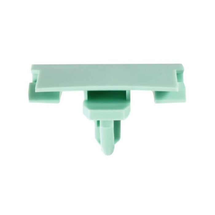 Auveco 21503 Rocker Molding Clip, (22 x 46 mm) Head x 17 mm L Stem x 10 mm Hole, Nylon, Green