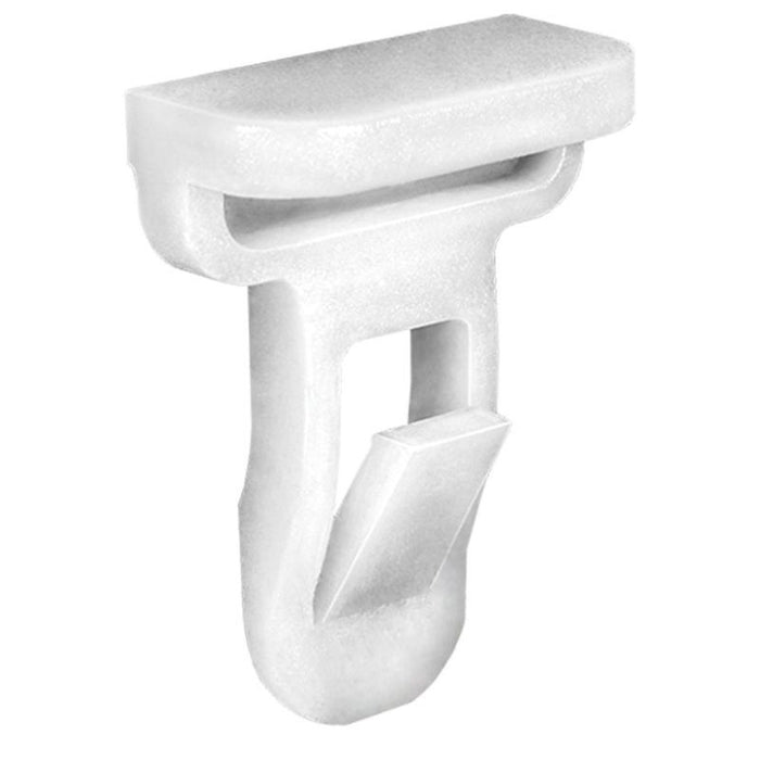 Auveco 21857 Front and Rear Spoiler Molding Clip, (10 x 20 mm) Head, Nylon, White