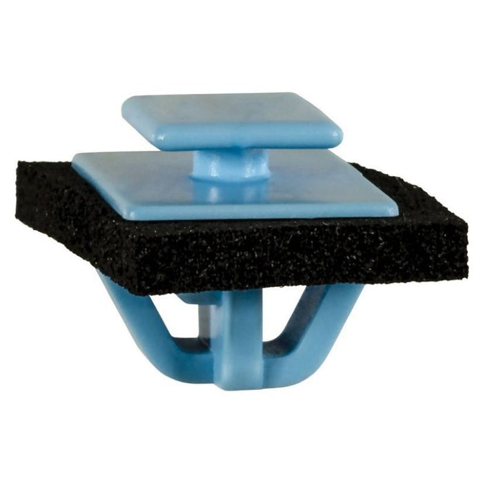 Auveco 22015 Door and Exterior Molding Clip, (10 x 12 mm Top x 14 x 20 mm Bottom) Head, Nylon, Blue