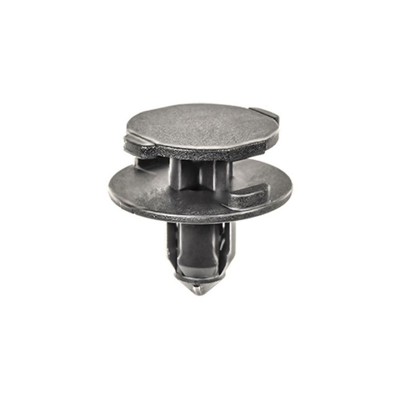 Push-Type Retainer 22039, 16 × 19 mm Top, 20 mm Bottom, 12 mm Stem, Black Nylon
