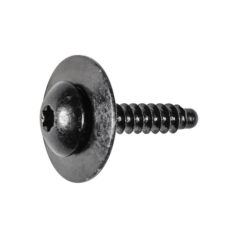 Auveco 22070 Torx Pan Head Sems Dog Point Tapping Screw, M4.2 x 1.41 mm Screw x 20 mm L, Zinc, Black
