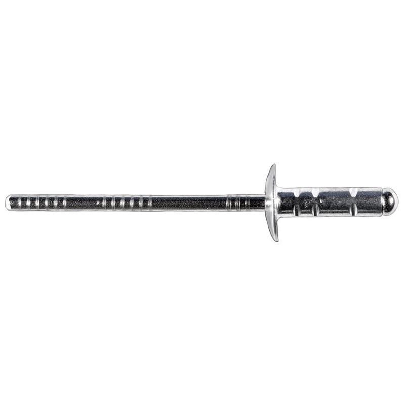 22088 Specialty Rivet, 5/32 in Dia x 9/64 to 3/8 in Grip Range, Aluminum Rivet/Steel Mandrel