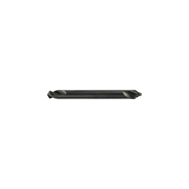 22608 Heavy-Duty Drill Bit 1/4 in Dia Double Ended 2-2/12 in OAL Black HSS