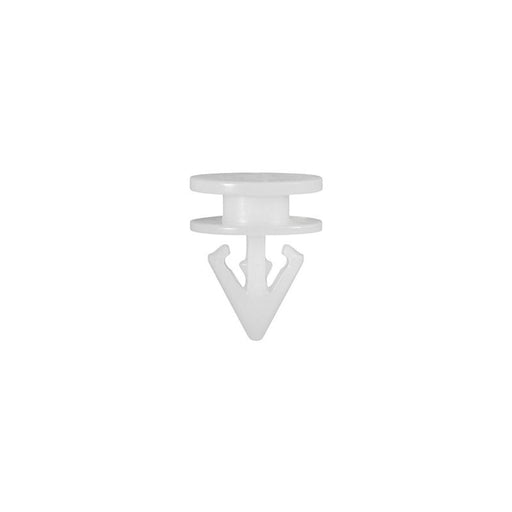 Auveco 22994 Door Trim Applique Clip, (10 mm Dia Top and Bottom) Head, Nylon, White — view 2