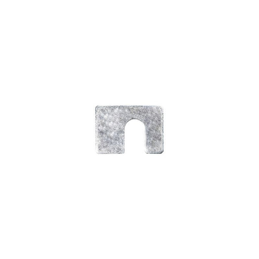 Auveco 2453 Shim, 1/8 in THK x 1/2 in Slot x 1-3/4 x 1-1/4 in, Zinc