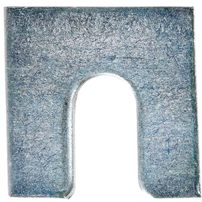 Auveco 3155 Shim, 1/16 in THK x 3/8 in Slot x 1-1/4 x 1-1/8 in, Zinc