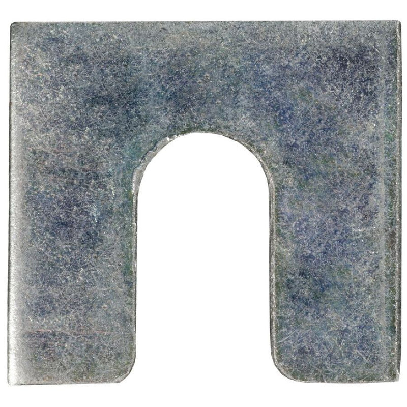 3156 Shim 1/8 in THK x 3/8 in Slot x 1-1/4 x 1-1/8 in, Zinc