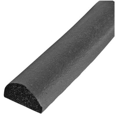Auveco 4738 Half Round Closed Cell Sponge Rubber Weatherstrip, 1/2 in Dia x 50 ft L