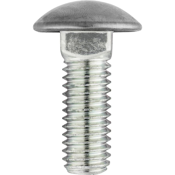 Auveco 5243 Round Head Bumper Bolt, 7/16 in - 14 TPI x 1-1/2 in L, Stainless Steel Cap/Zinc — view 2