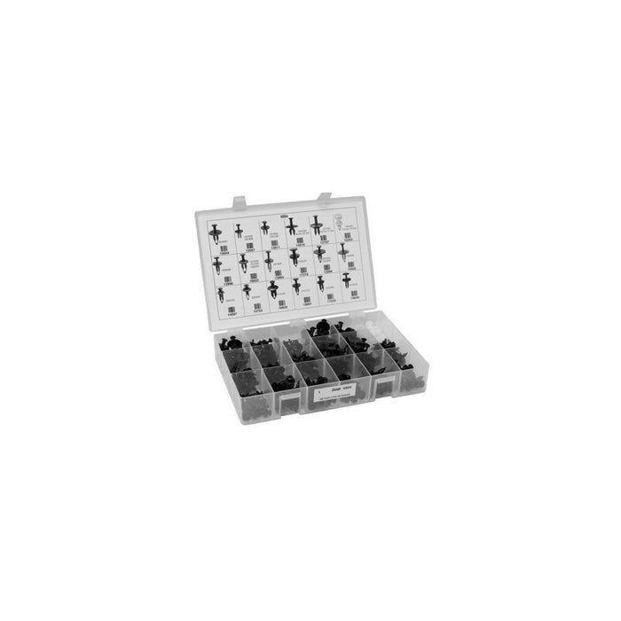 Auveco 6904 Push-Type Retainer Quik-Select II Kit, Polypropylene Box, For Use With GM