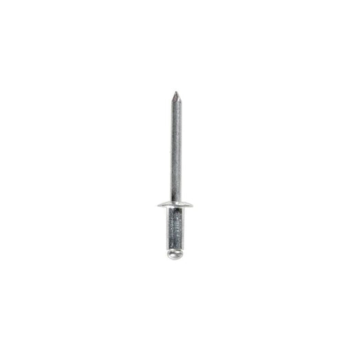 Auveco 8310 Dome Head Blind Pan-L Rivet, 3/16 in Dia x 1/8 to 1/4 in Grip Range, Aluminum Rivet/Mand