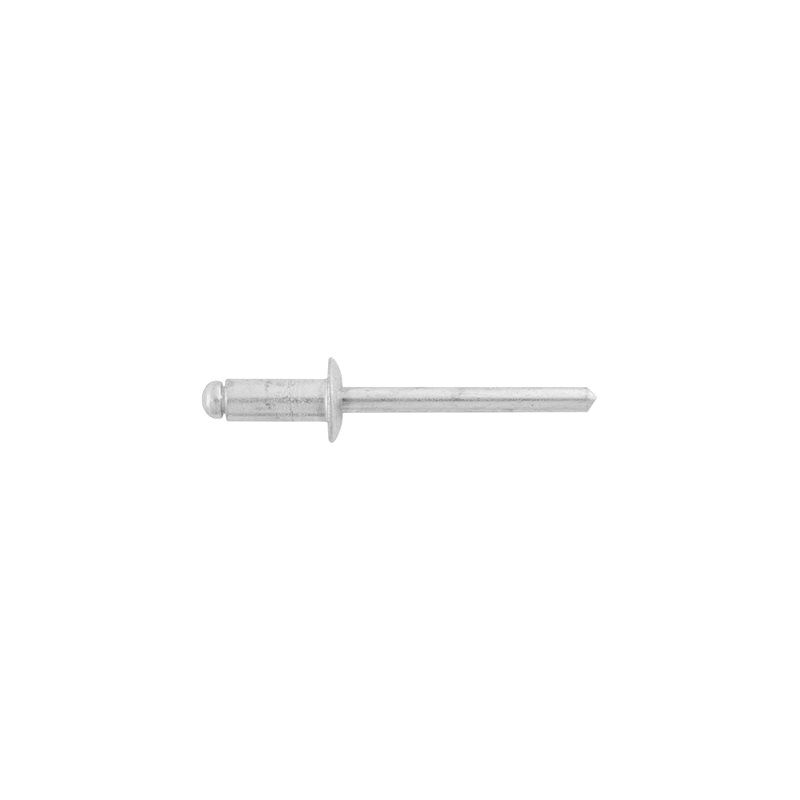 8311 Dome Head Blind Pan-L Rivet, 3/16 in Dia x 7/16 in L x 1/8 to 1/4 in Grip Range, Aluminu