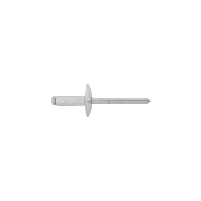 Auveco 8313 Large Dome Head Blind Pan-L Rivet, 3/16 in Dia x 9/16 in L x 1/4 to 3/8 in Grip Range, A